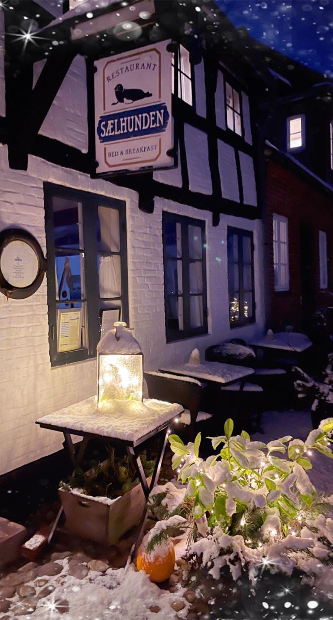 לינה וארוחת בוקר ריבה Restaurant Saelhunden מראה חיצוני תמונה